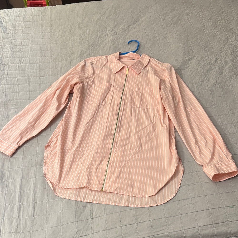 Calvin Klein Light Pink Striped Button Down Shirt